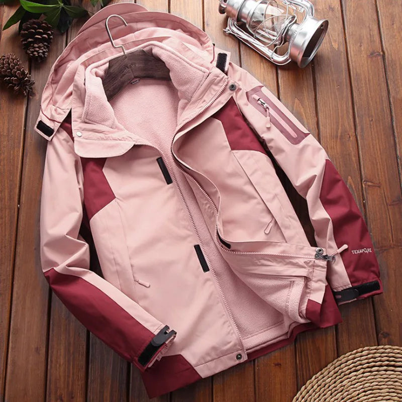 Waterproof Multi-Color Windbreaker Zip-Up Hoodie