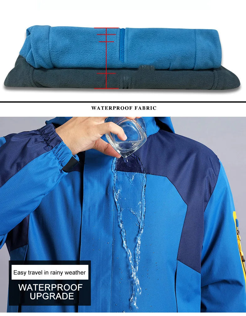 Waterproof Multi-Color Windbreaker Zip-Up Hoodie