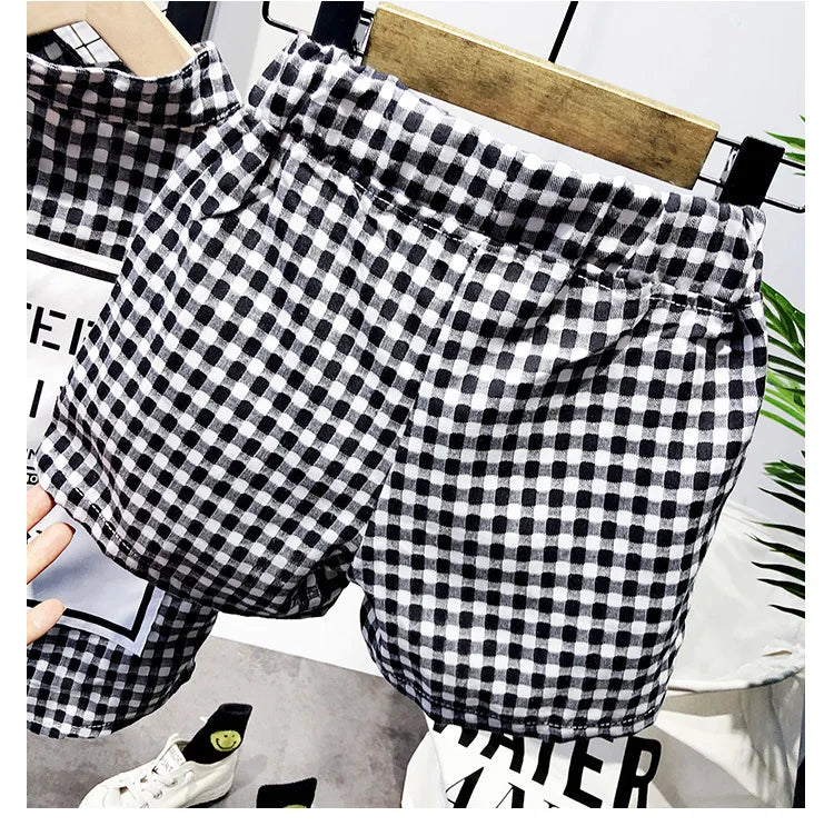 KEEP LOOKING Plaid 2pc Short Sest