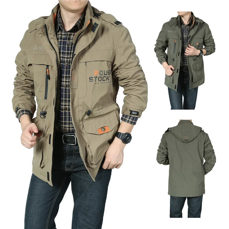 AFS JEEP Windbreaker Waterproof Military Men's Jacket