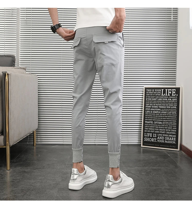 Harem Luxury Men Slim Fit Casual Assorted Colored Pants