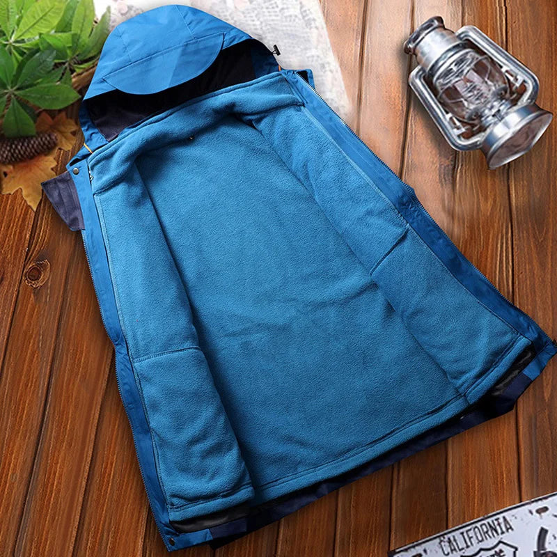 Waterproof Multi-Color Windbreaker Zip-Up Hoodie