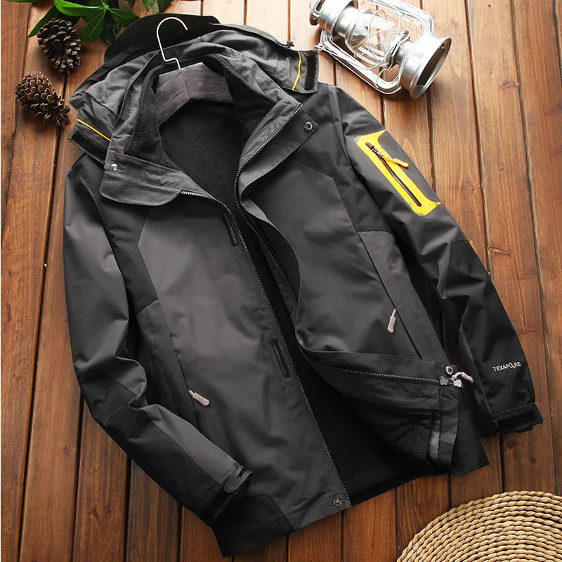 Waterproof Multi-Color Windbreaker Zip-Up Hoodie