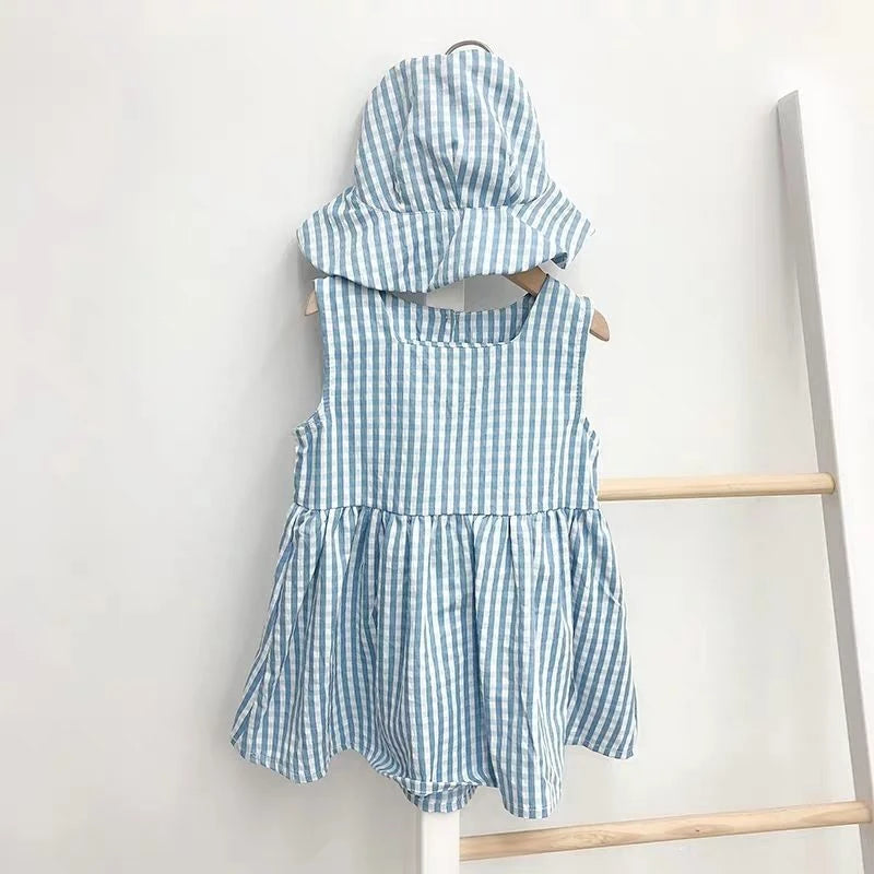 Brother And Sister Plaid Suit + Princess Dress Casual Set