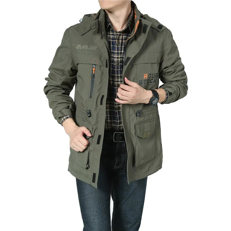 AFS JEEP Windbreaker Waterproof Military Men's Jacket