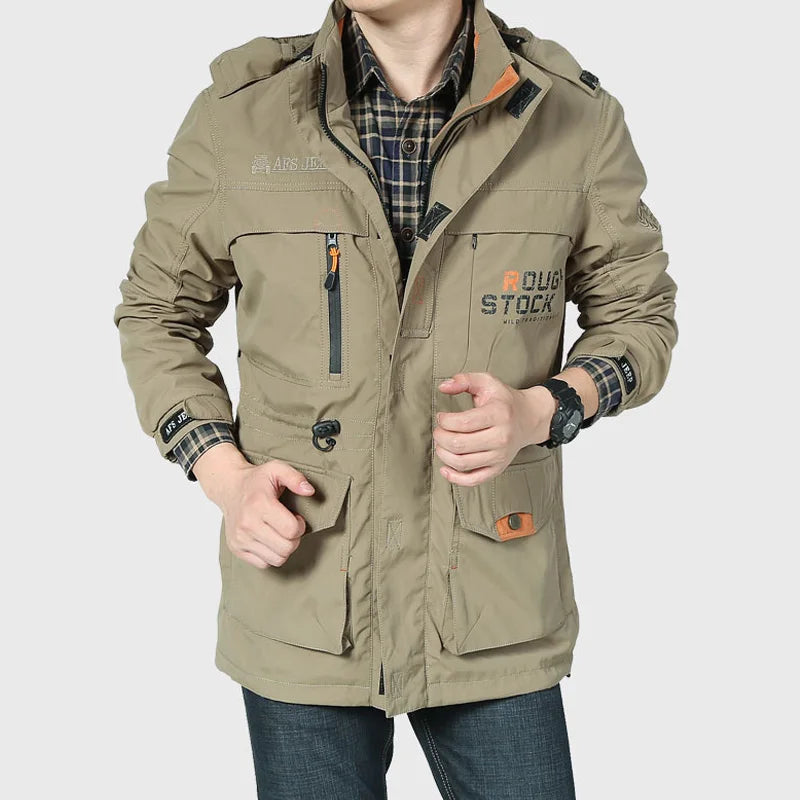 AFS JEEP Windbreaker Waterproof Military Men's Jacket