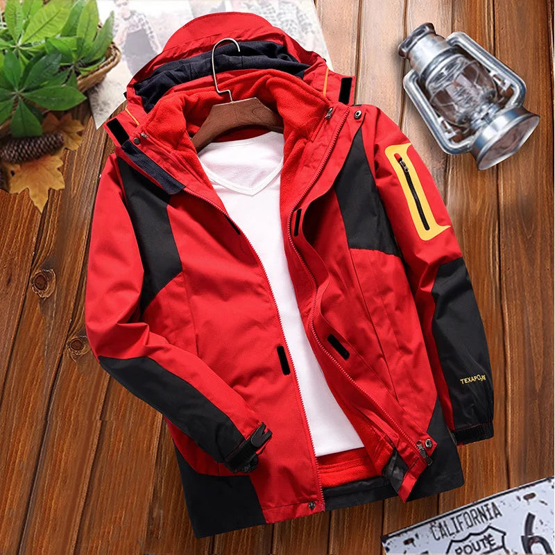 Waterproof Multi-Color Windbreaker Zip-Up Hoodie