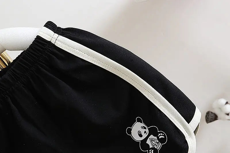 Big Panda Hat Boys & Girls Cotton T-Shirt Set