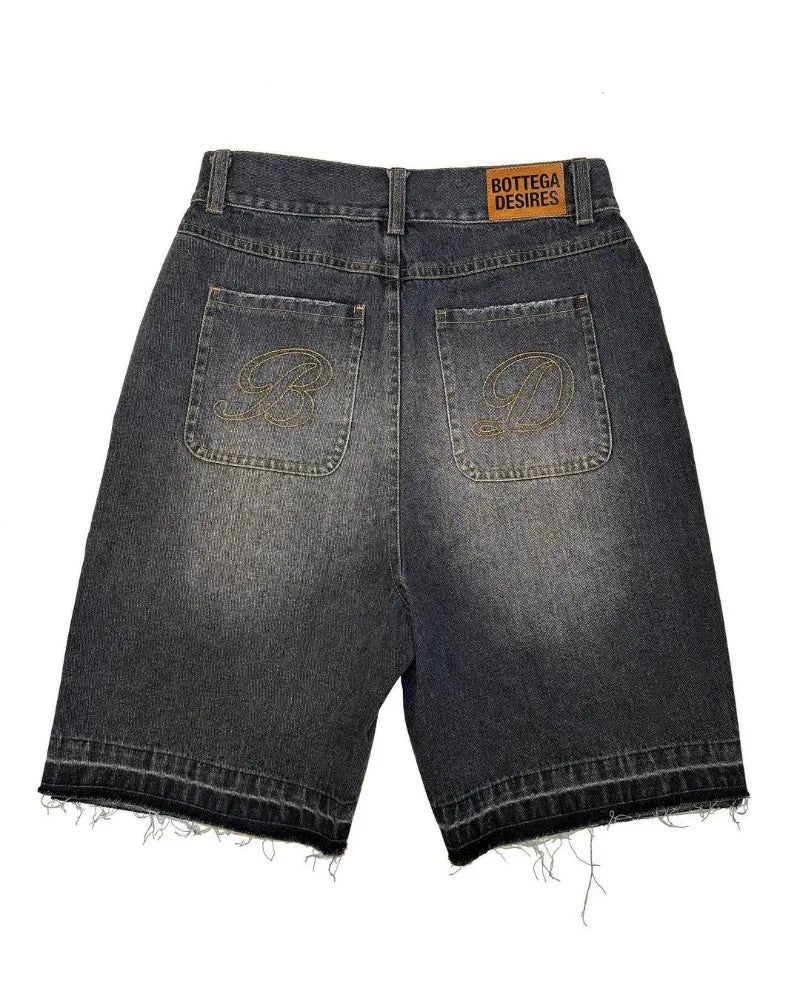 Y2K BOTTEGA Desires Denim Unisex Replica Shorts