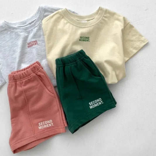 Second Moment T-shirt + Shorts 2pc Children's Set