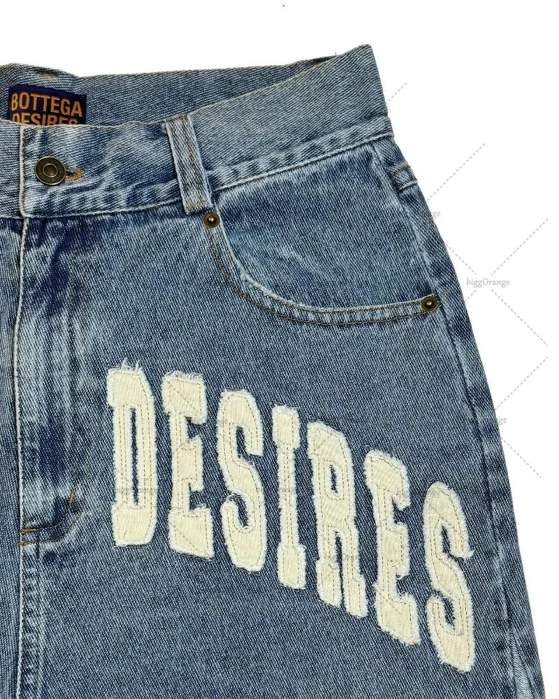 Y2K BOTTEGA Desires Denim Unisex Replica Shorts