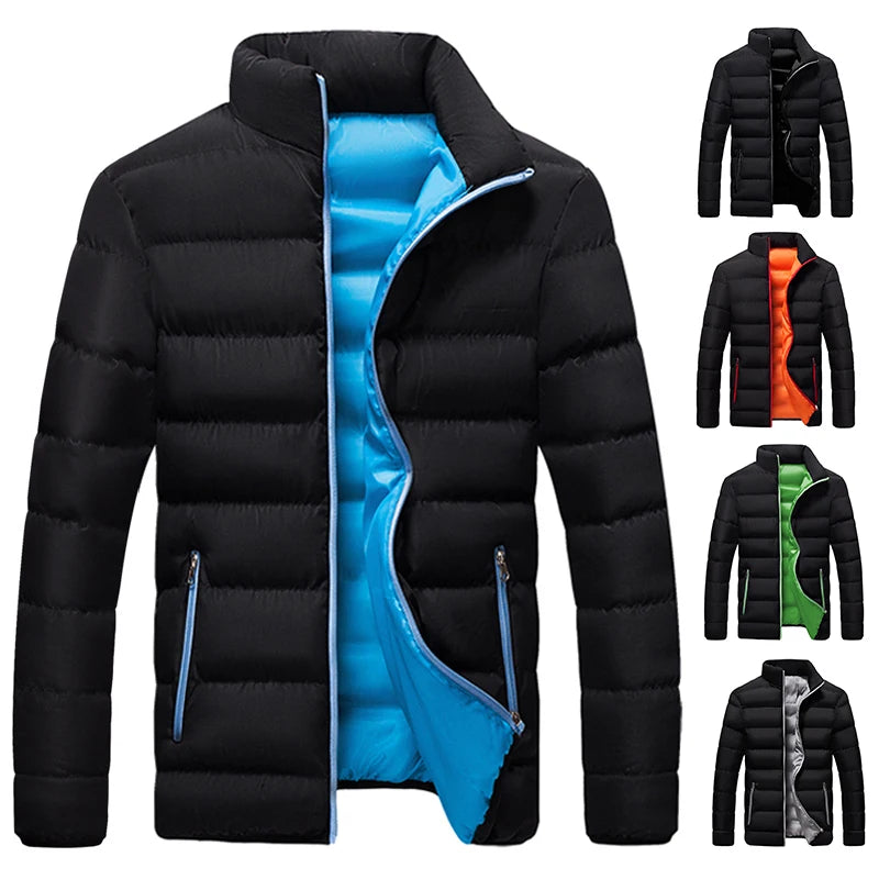 Parka Windbreaker Outwear Duckdown Padded Men's Jacket