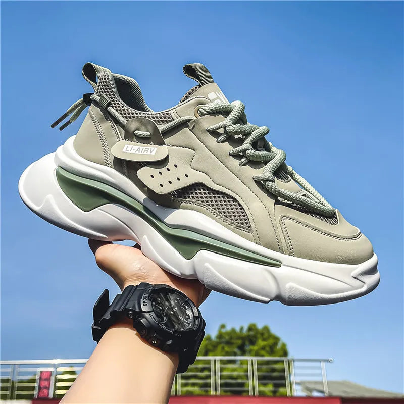 Light Breathable Height Increasing Casual Assorted Colored Sneakers