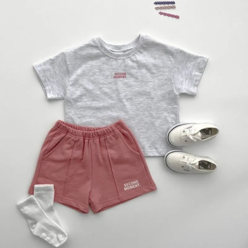 Second Moment T-shirt + Shorts 2pc Children's Set