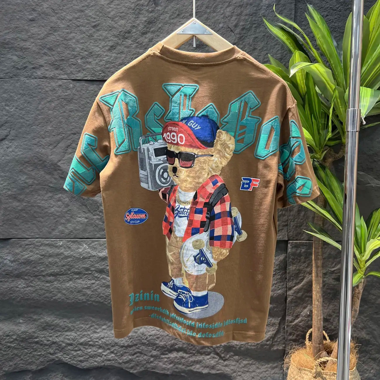 1990 Dzinin Teddy Bear Skateboard Tee Shirt