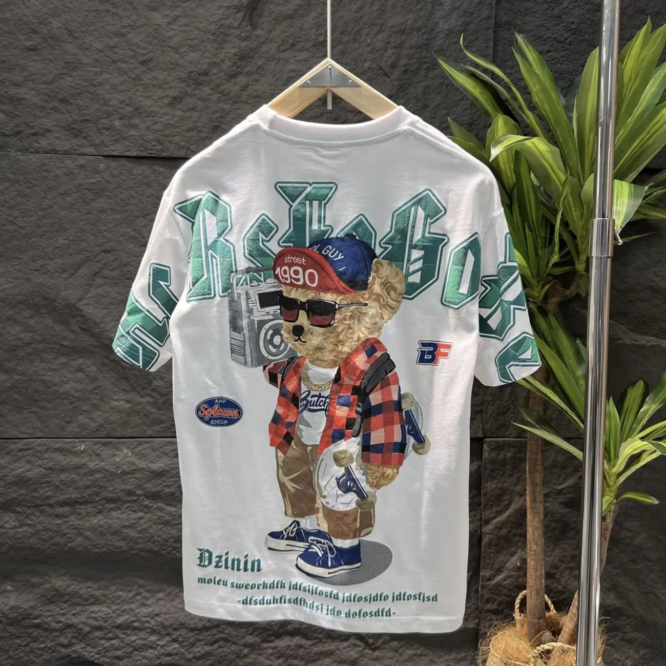 1990 Dzinin Teddy Bear Skateboard Tee Shirt