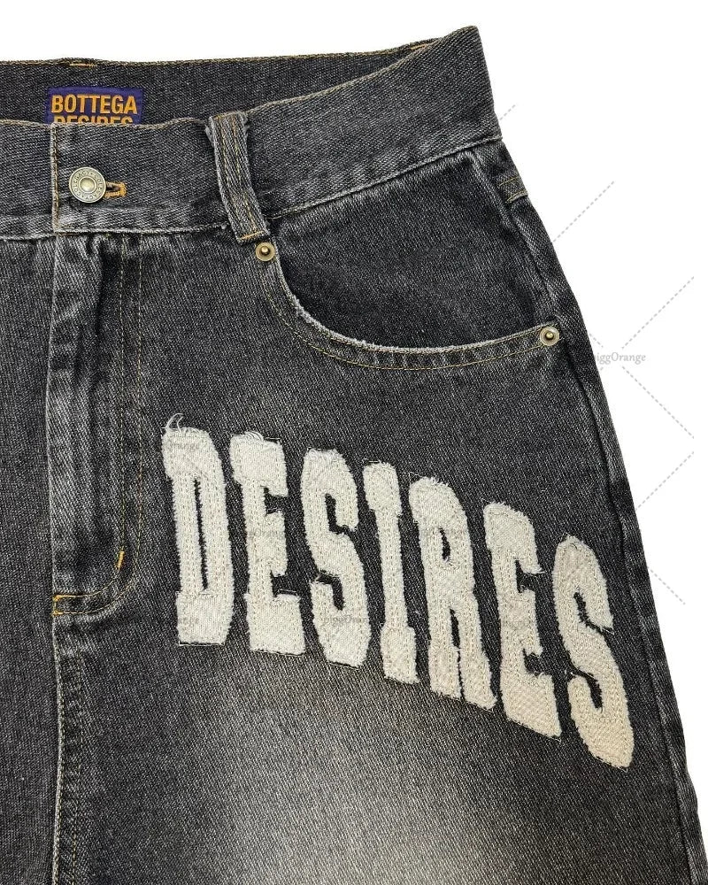 Y2K BOTTEGA Desires Denim Unisex Replica Shorts