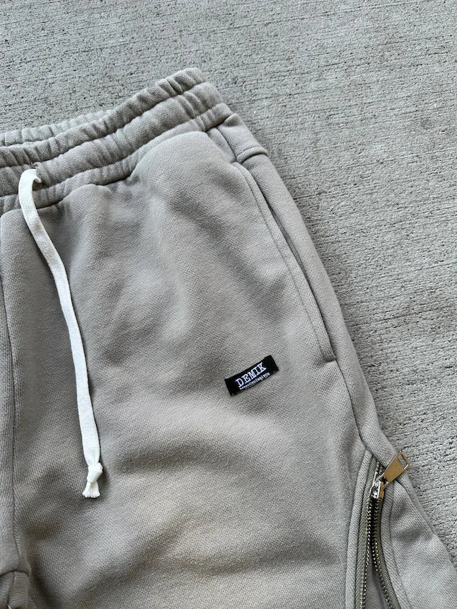 Baggy Casual Downside Zipper Decoration Sweatpants