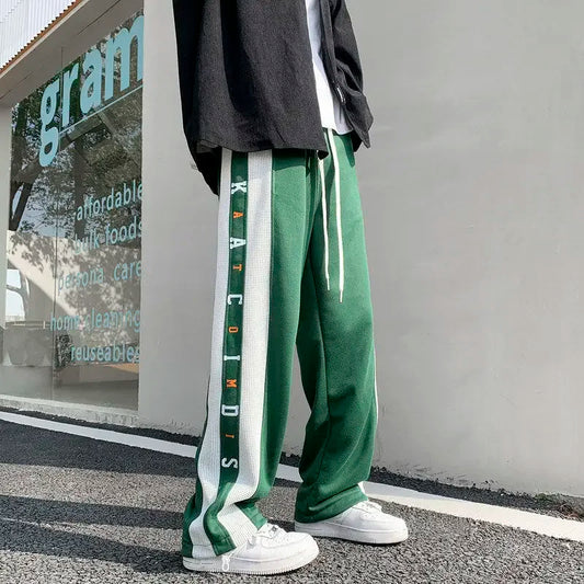 Wide Leg Elastic Straight Leg Assorted Colors Y2k Casual Sweatpants