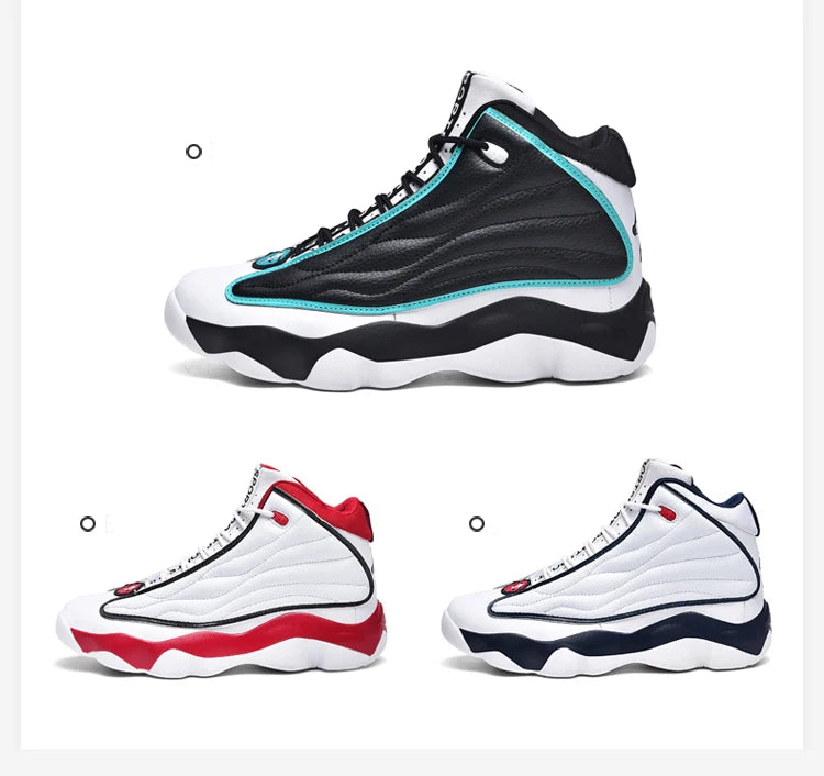 High-Top Nonslip Basketball Athletic Assorted Colored Sneakers