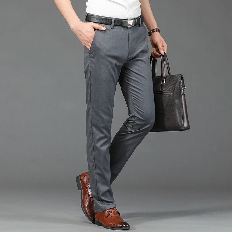 Spring Casual Men's Poplin Multi-Color Dress Pants