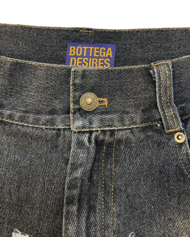 Y2K BOTTEGA Desires Denim Unisex Replica Shorts