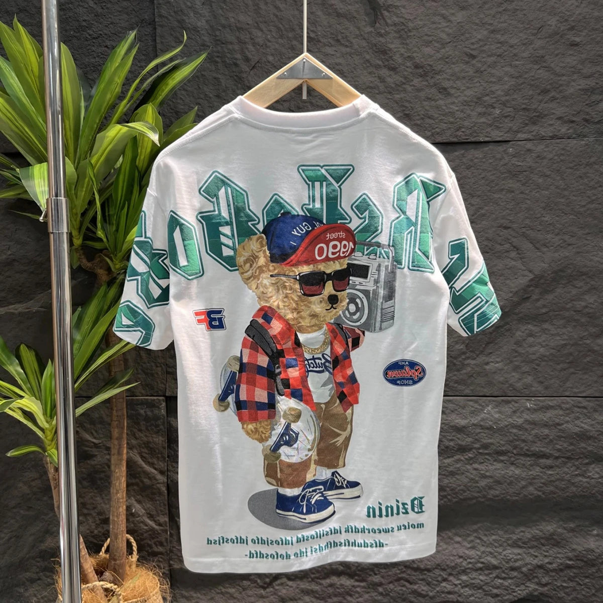 1990 Dzinin Teddy Bear Skateboard Tee Shirt