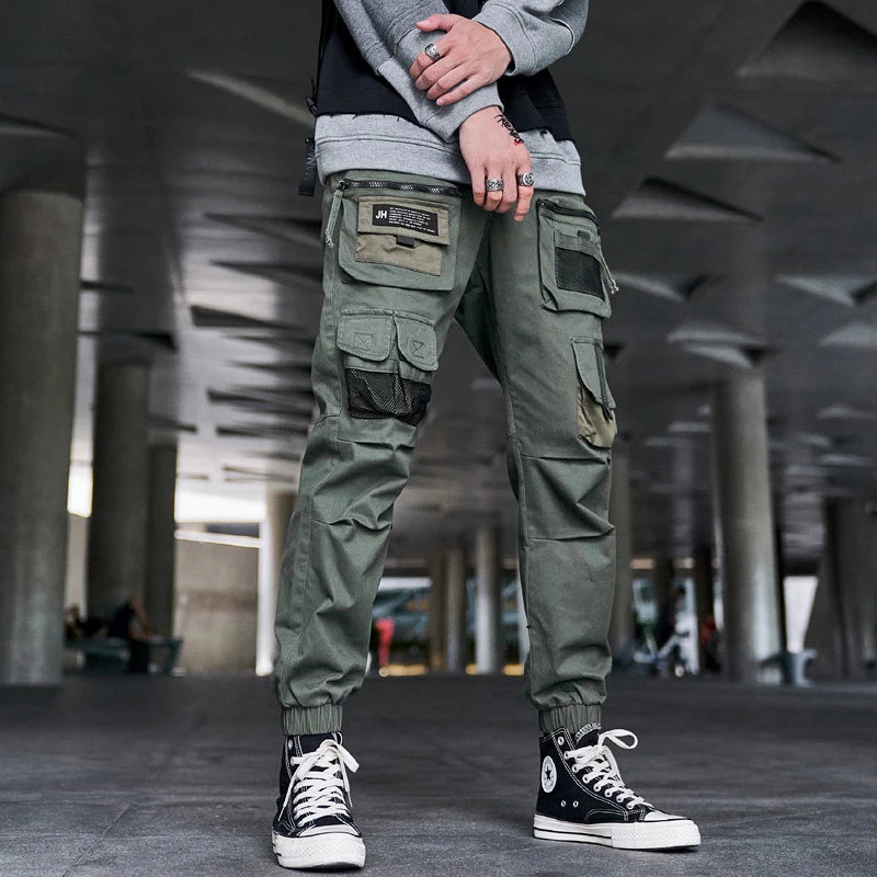 Darkwear Cargo Cropped Legging Multi-Pocket GREEN|BLKTrousers