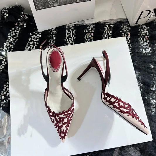 Rhinestone Mixed Color Slingback Women's Assorted Colors Heels