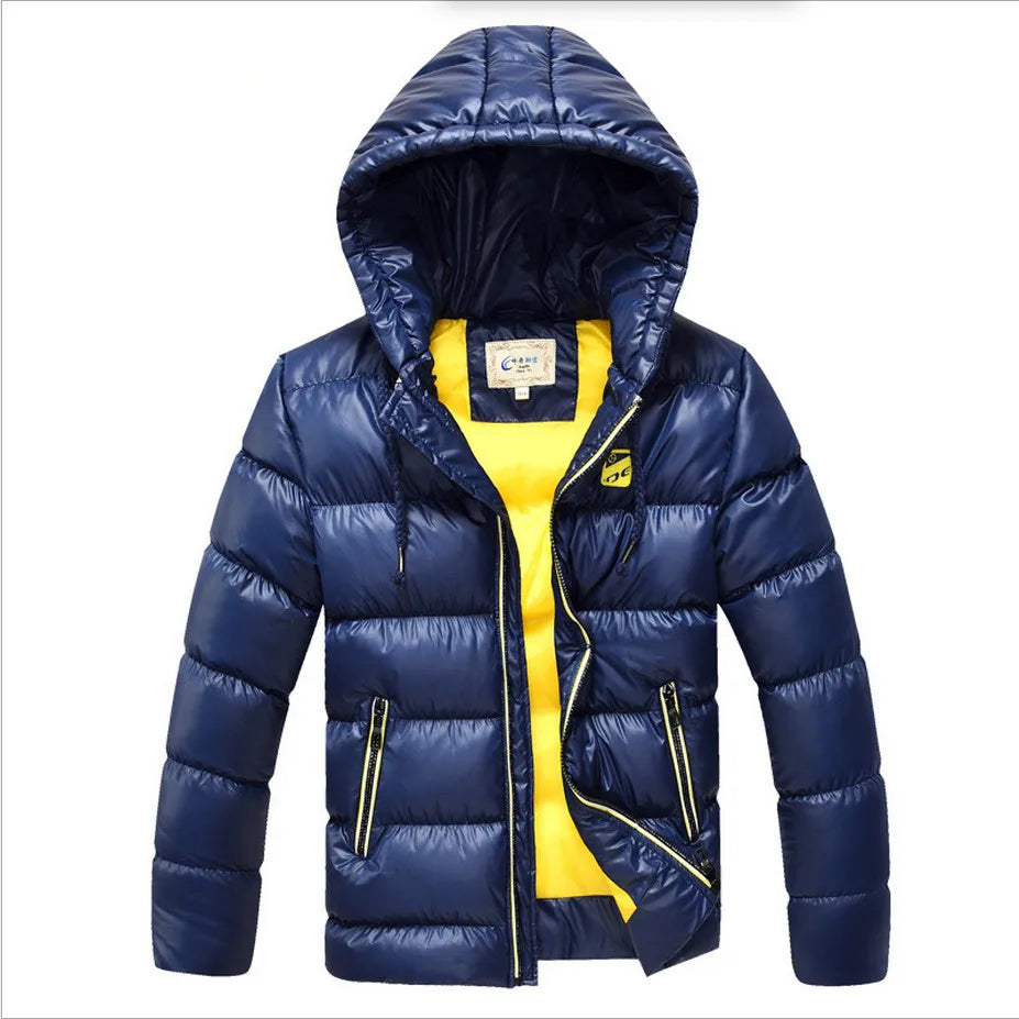 Teens Winter Coat Jacket Fashion Hooded Parkas Wadded Outerwear