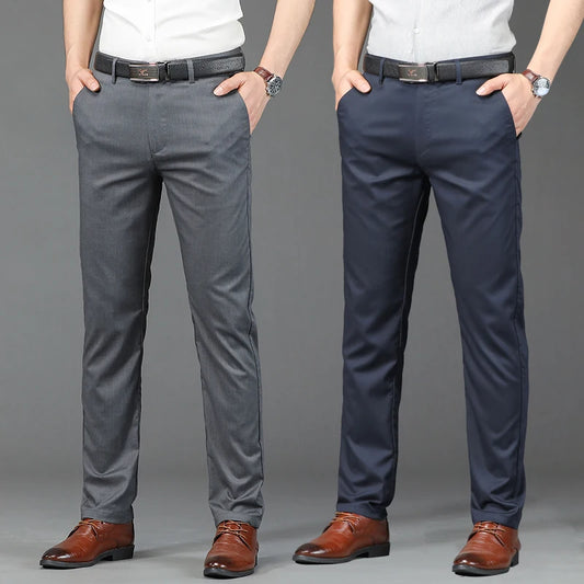 Spring Casual Men's Poplin Multi-Color Dress Pants