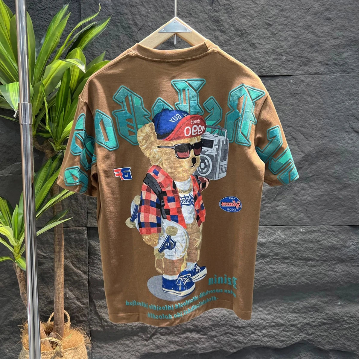 1990 Dzinin Teddy Bear Skateboard Tee Shirt