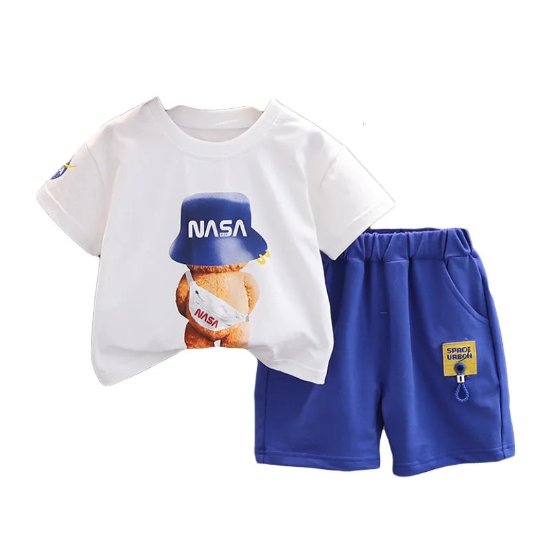 NASA Bear Space Urban Boys 2pc Jogging Suit For Toddlers